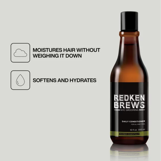 Redken Brews Daily Conditioner for Men – Lightweight & Moisturising Conditioner - 300ml - Image 2