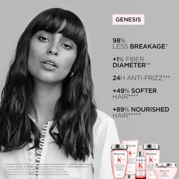 Kérastase Genesis Bain Nutri-Fortifant Anti Hair-Fall Shampoo for Dry, Weakened Hair - 250ml - Image 2