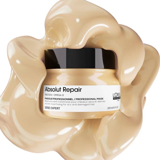 L'Oreal Professionnel Absolut Repair Golden Hair Mask for Dry & Damaged Fine Hair - 250ml - Image 8