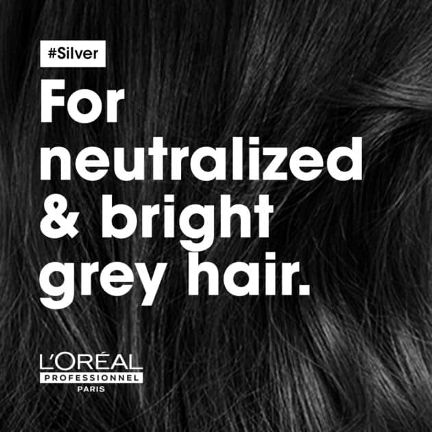 L'Oréal Professionnel Silver Neautralising Shampoo for Grey, White or Light Blonde Hair – 300ml - Image 3