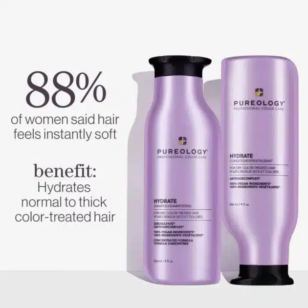 Pureology Hydrate Conditioner – Creamy, Moisturising & Softening Conditioner for Dry Hair - 266ml - Image 9