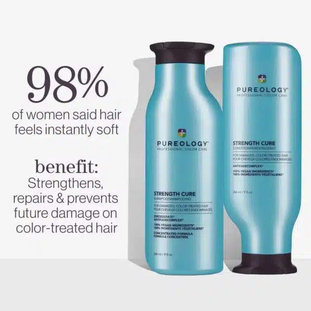 Pureology Strength Cure Conditioner – Strengthening Conditioner for Damaged Hair - 266ml - Image 2