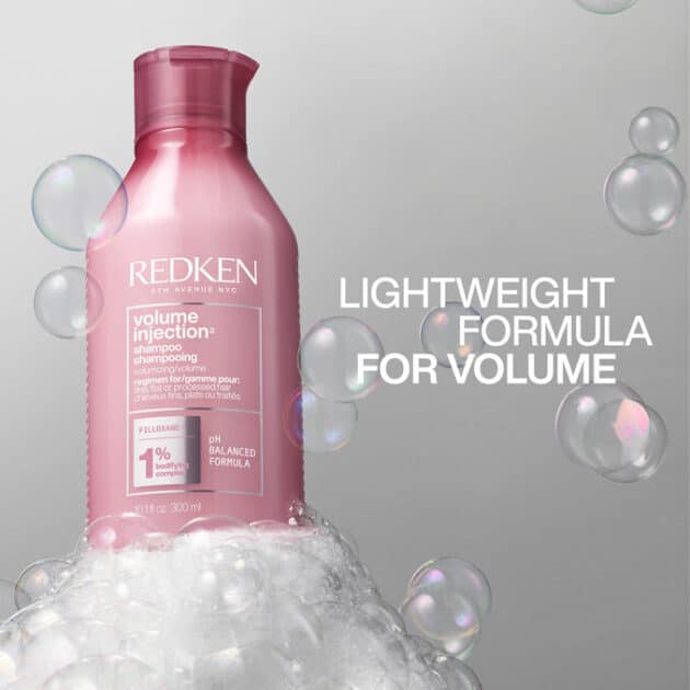 Redken Volume Injection Lightweight, Volumising Shampoo for Fine, Flat Hair - 300ml - Image 3