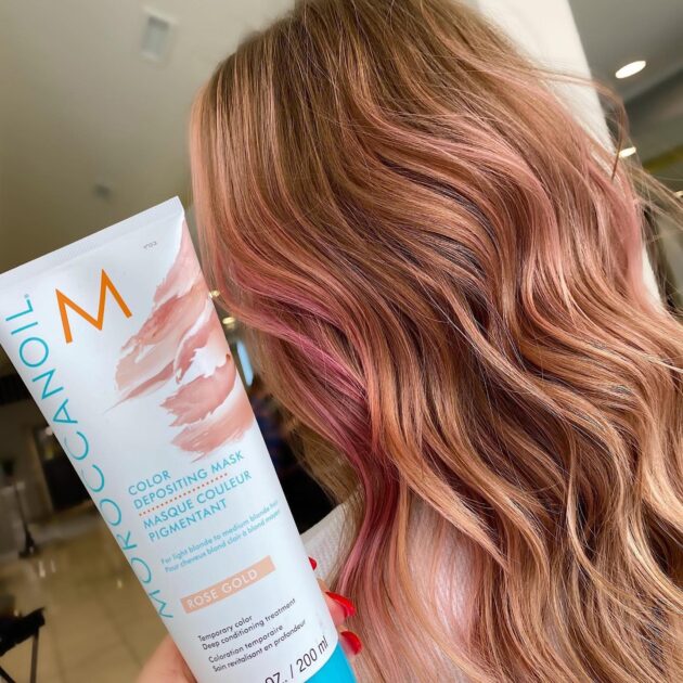 Moroccanoil Color Deposit Mask Rose Gold 200ml - Image 6