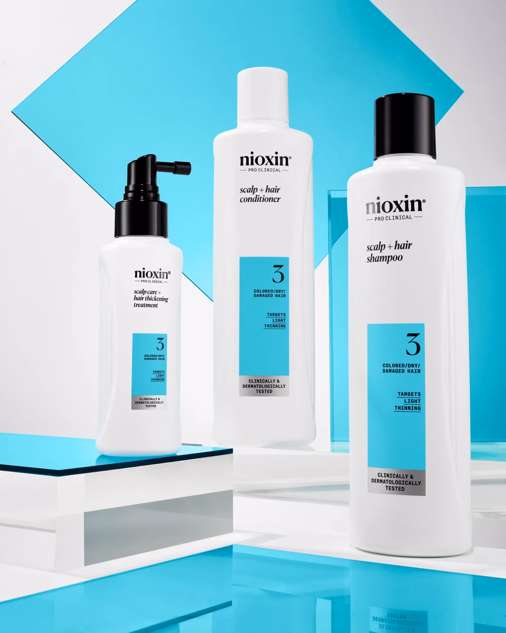Nioxin System 3 Full Size Kit (300ml + 300ml + 100ml) - Image 5