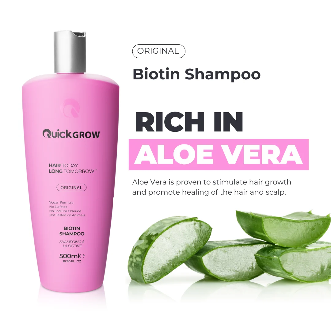 Quick Grow Biotin Shampoo 500ml - Image 2