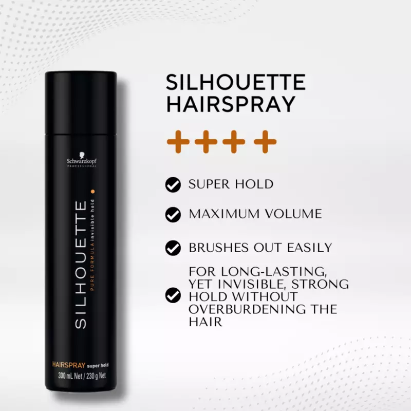 Silhouette Super Hold Hairspray 300 ml - Image 7
