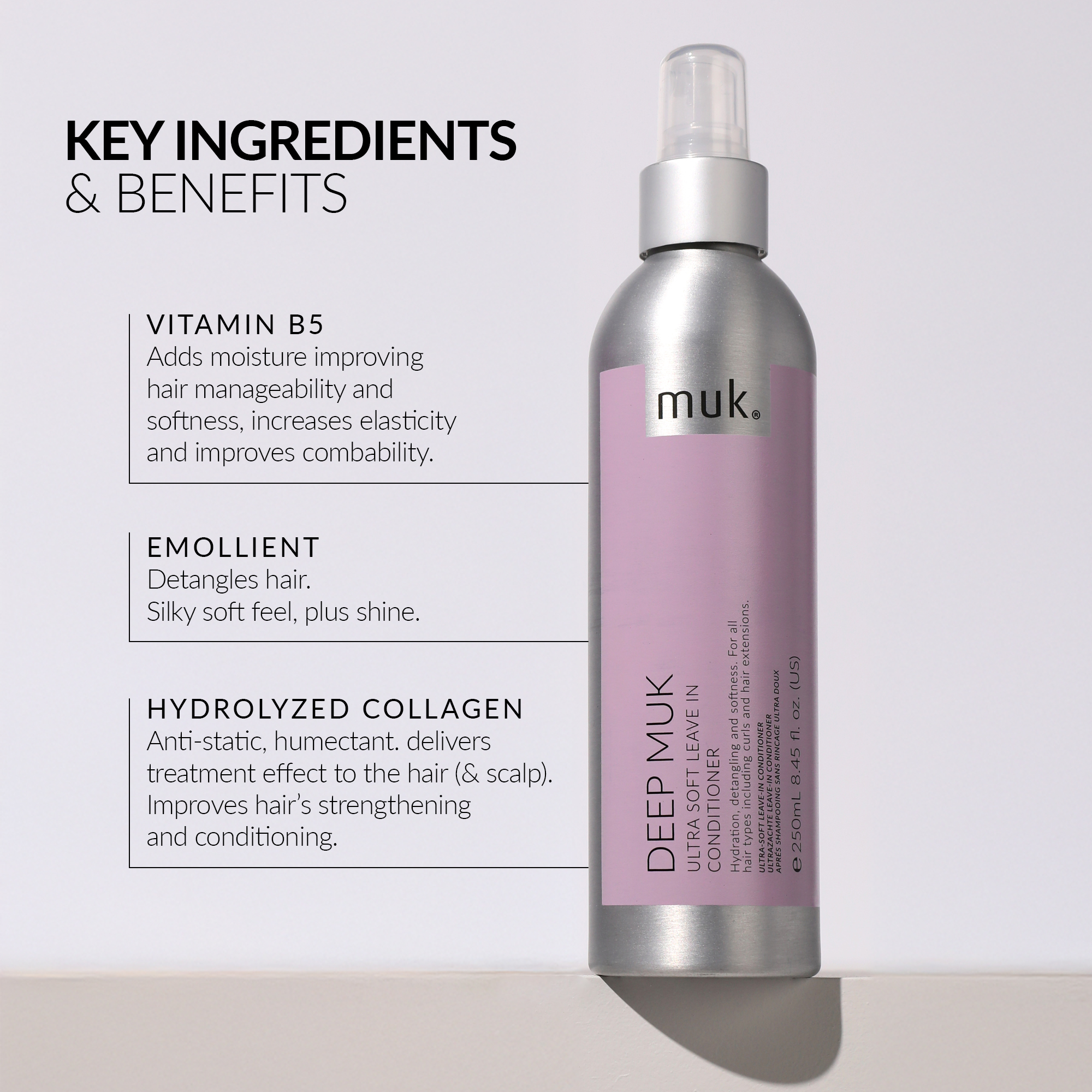 muk Deep Muk - Ultra Soft Leave-In Conditioner 250ml - Image 5