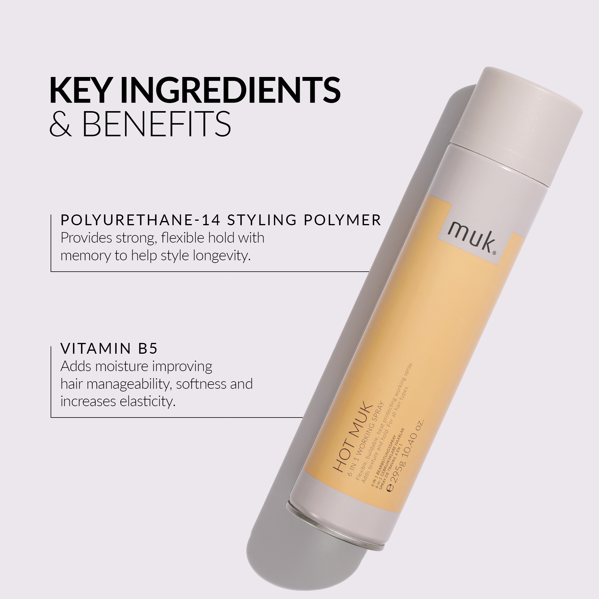 muk Hot muk 6 in 1 Working Spray 295g - Image 2