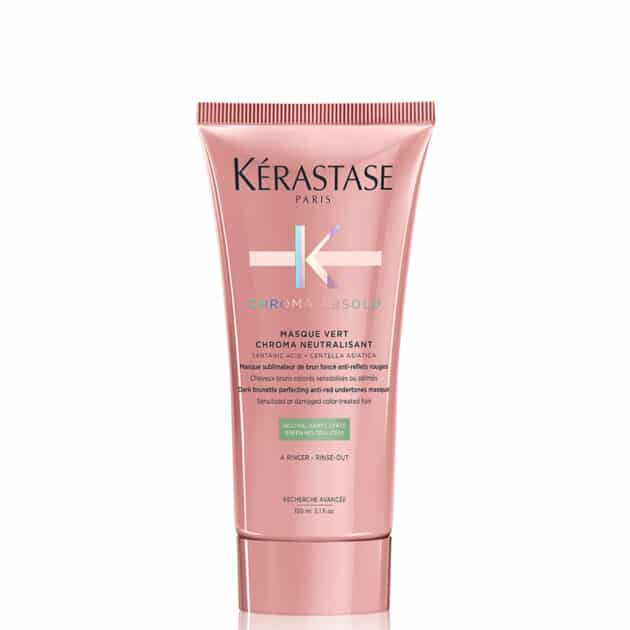 Kérastase Chroma Absolu Masque Vert Chroma Neutralisant - Color-depositing Hair Mask for Brunette Hair - 150ml