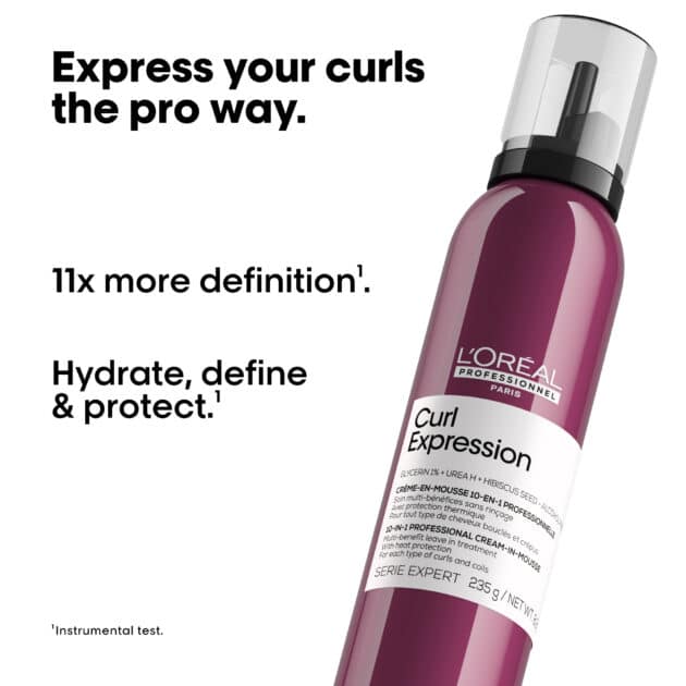 L'Oréal Professionnel Curl Expression 10-in-1 Cream-In-Hair Mousse for Curly Hair - 250ml - Image 2
