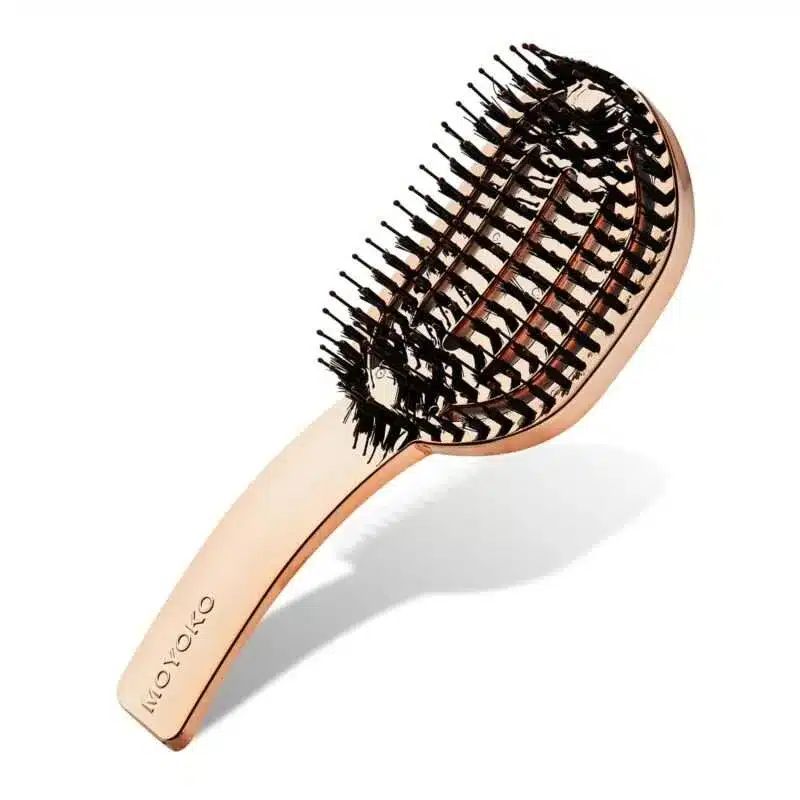 Moyoko Hailo Detangling Brush (Rose Gold Chrome) - Image 2
