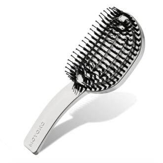 Moyoko Hailo Detangling Brush (Silver Chrome)