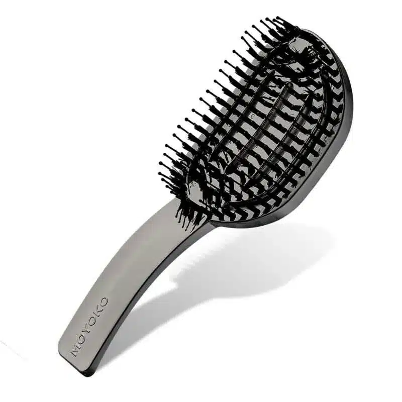 Moyoko Hailo Detangling Brush (Gun Chrome) - Image 2
