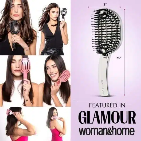 Moyoko Hailo Detangling Brush (Gun Chrome) - Image 3