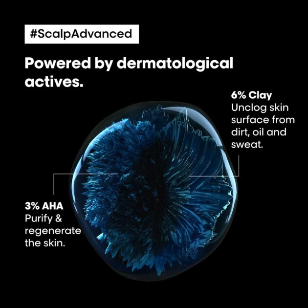 L'Oréal Professionnel Scalp Advanced Anti-Oiliness Dermo-Purifier Shampoo for Oily Scalps - 300ml - Image 4