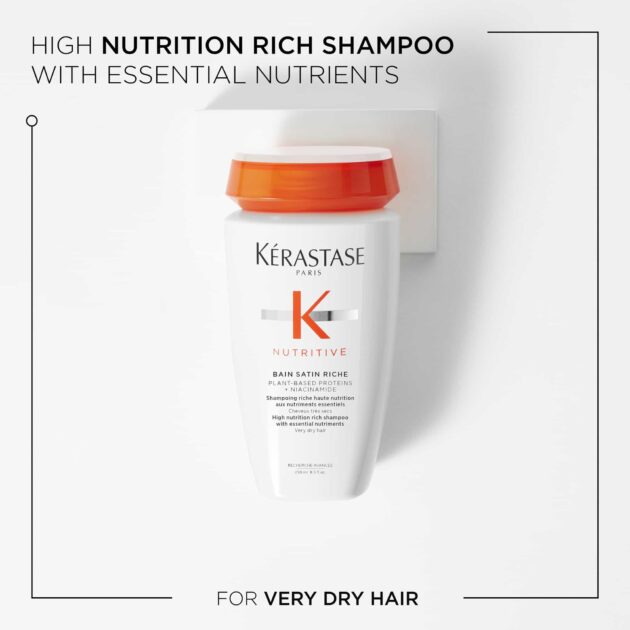 Kérastase Nutritive Bain Riche -Nourishing Shampoo for Very Dry Hair – 250ml - Image 9