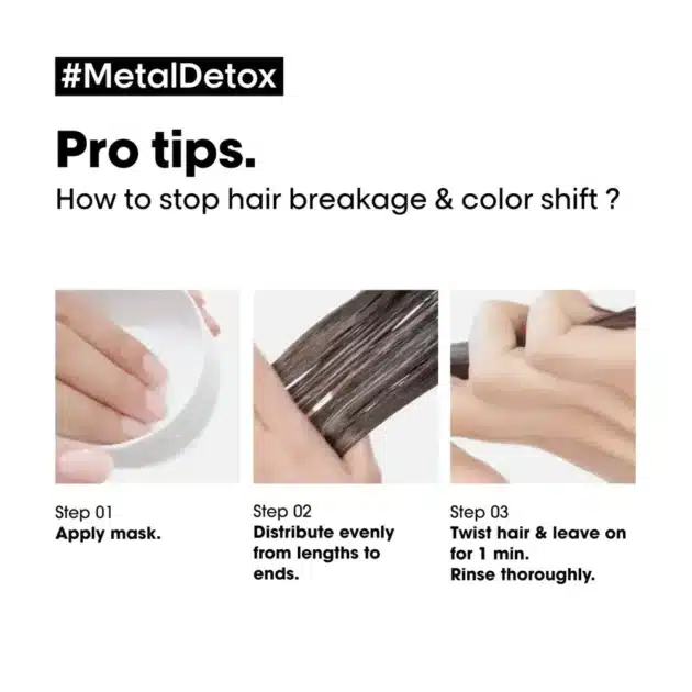 L'Oréal Professionnel Metal Detox Hair Mask for Hair Breakage Protection - 250ml - Image 6