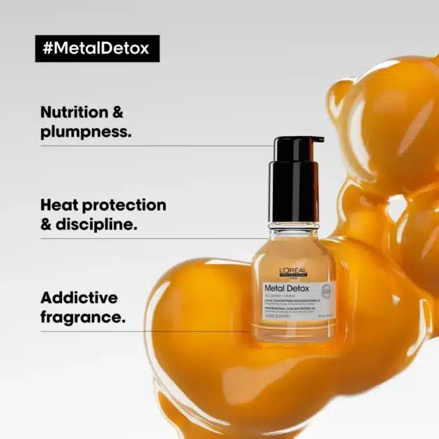 L'Oréal Professionnel Metal Detox Concentrated Hair Oil for Hair Breakage Protection - 50ml - Image 4