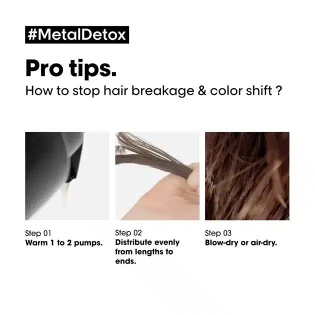 L'Oréal Professionnel Metal Detox Concentrated Hair Oil for Hair Breakage Protection - 50ml - Image 9