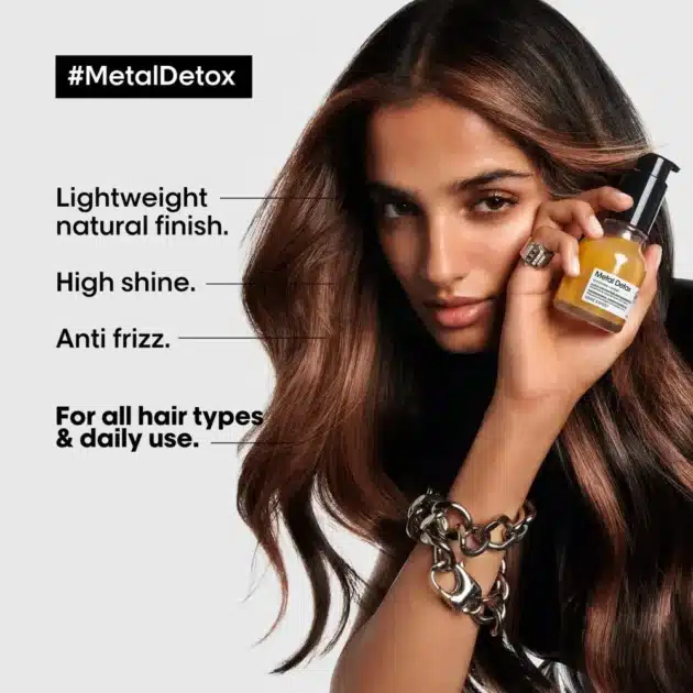 L'Oréal Professionnel Metal Detox Concentrated Hair Oil for Hair Breakage Protection - 50ml - Image 2