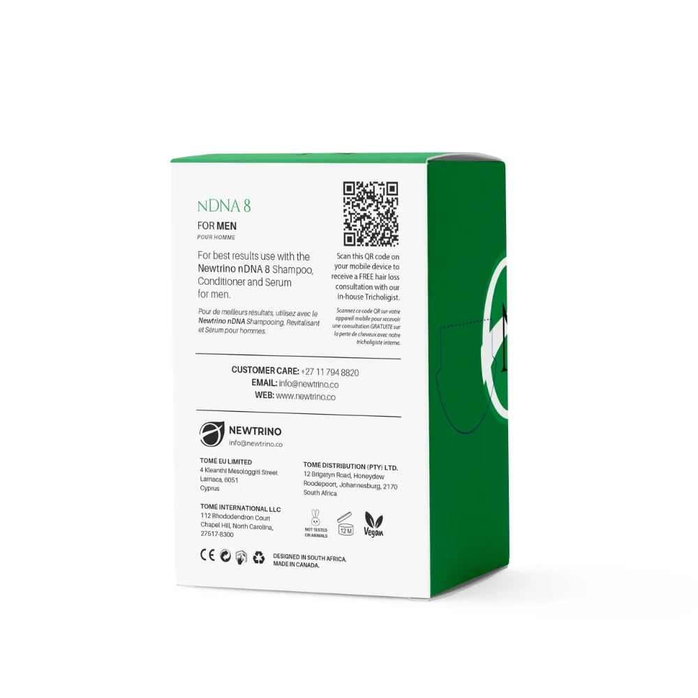 Newtrino nDNA 8 Hair Loss Capsules For Men - Image 2