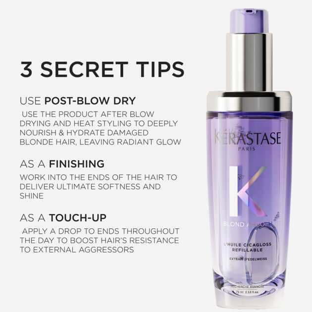 Kérastase Blond Absolu Cicagloss Hydrating Hair Oil for Blonde Hair - 75ml - Image 7