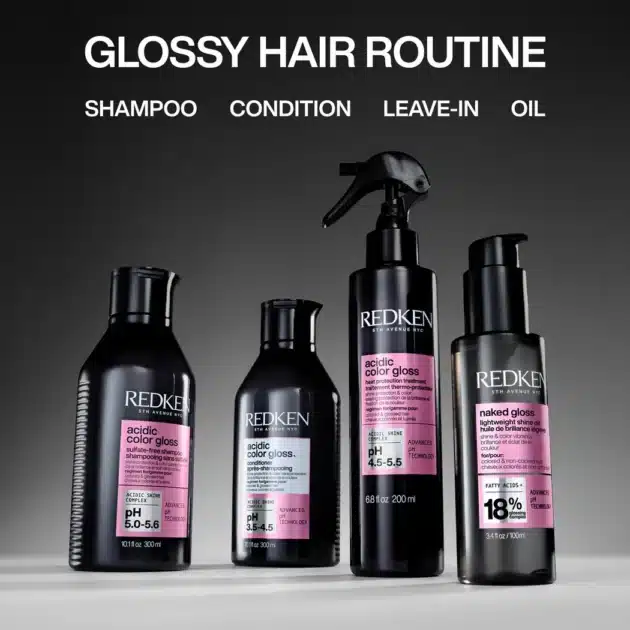 Redken Acidic Color Gloss Heat Protection Treatment 190ml - Image 5