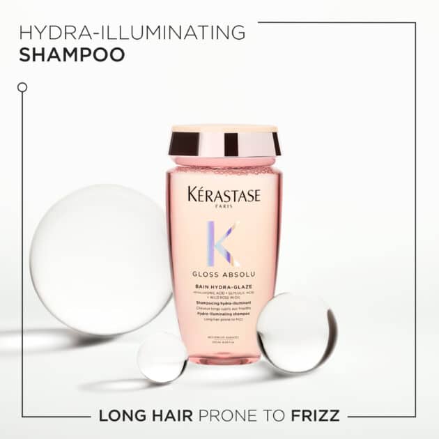 Kérastase Gloss Absolu Bain Hydra-Glaze Shampoo for Long Halr Prone to Frizz -250ml - Image 6