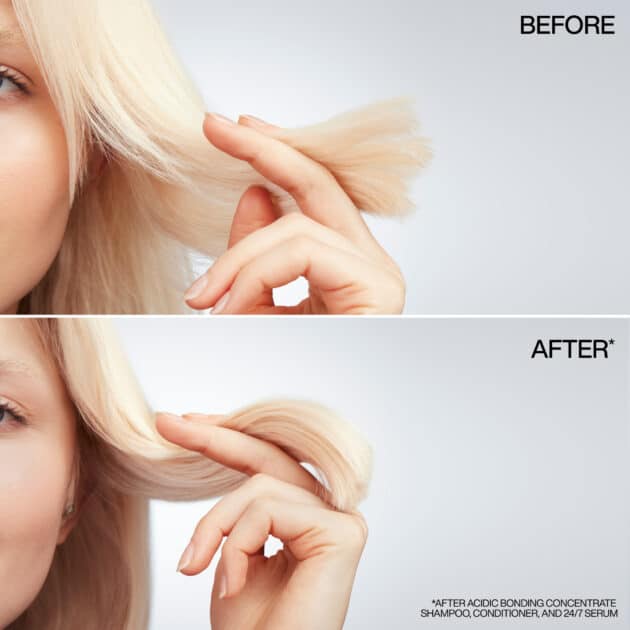 Acidic Bonding Concentrate 24/7 Night & Day Hair Serum - Repairs Damaged Hair - 100ml - Image 5