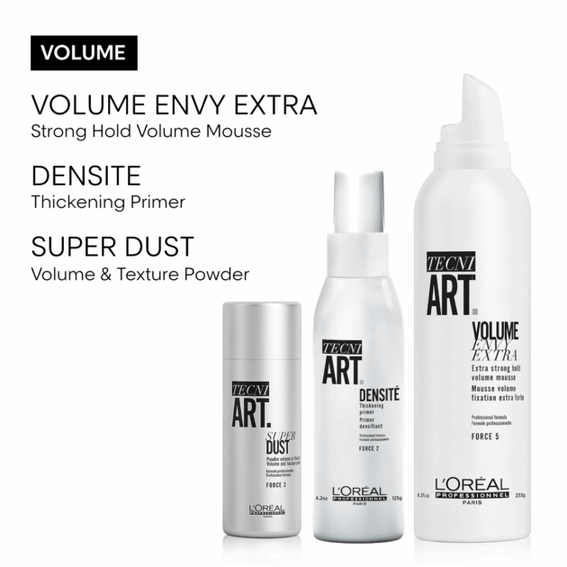L'Oréal Professionnel Tecni.ART Full Volume Extra - Strong Hold Hair Mousse - 250ml - Image 6