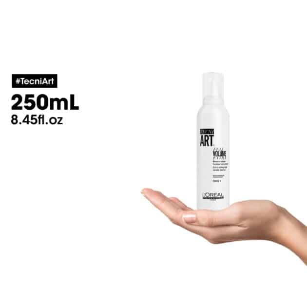 L'Oréal Professionnel Tecni.ART Full Volume Extra - Strong Hold Hair Mousse - 250ml - Image 7