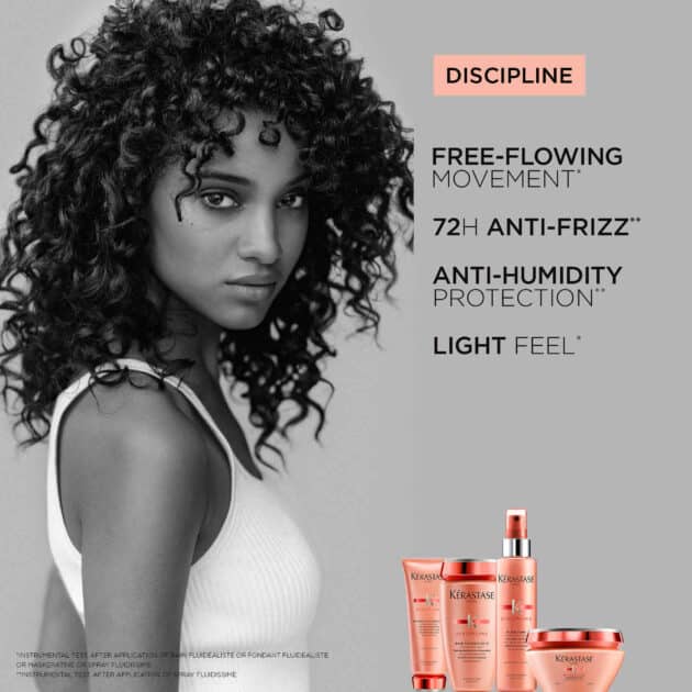 Kérastase Discipline Fondant Fluidéaliste Smoothing Conditioner for Frizzy Hair - 200ml - Image 5