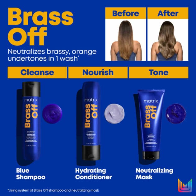 Matrix Brass Off Neutralization Mask for Brunettes with Brassy Tones- 200ml - Image 10