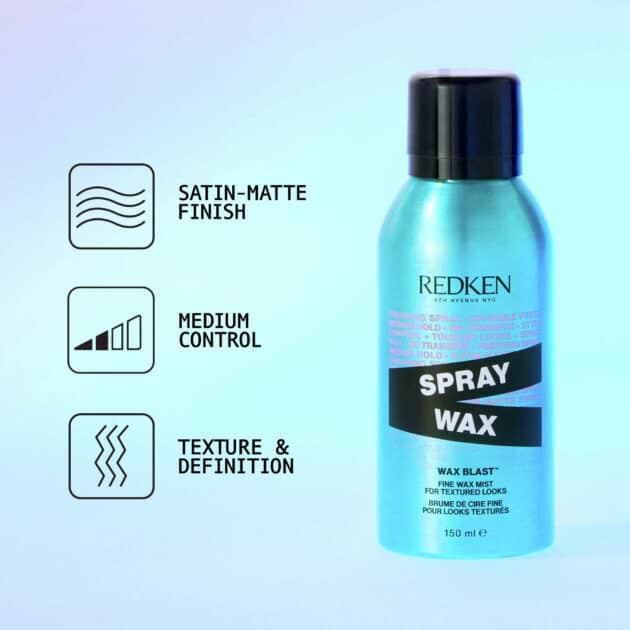 Redken Styling Spray Wax – Medium Control Invisible Texture Hairspray for Matte Finish - 150ml - Image 5