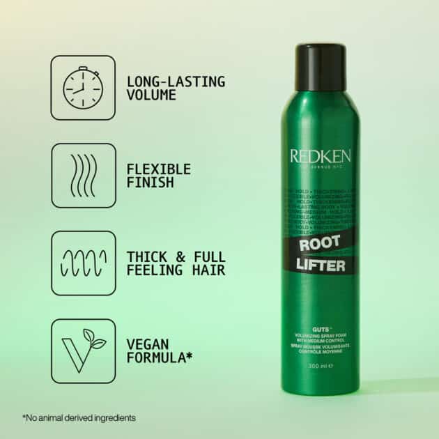Redken Root Lifter Volumising Hairspray - Medium Control Root Volumising Spray Foam – 300ml - Image 3