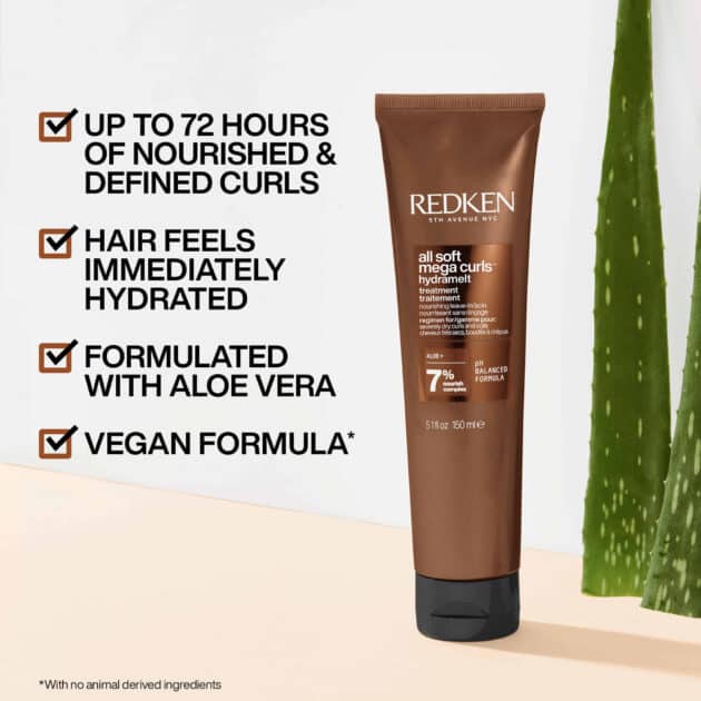 Redken All Soft Mega Curls Hydramelt Intense Hydrating Leave-In Conditioner for Curly & Coily Hair -150ml - Image 2
