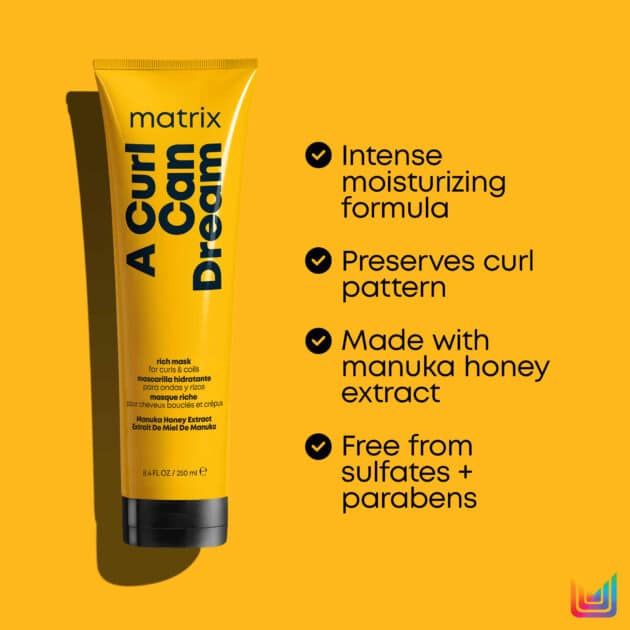 Matrix A Curl Can Dream Rich & Hydrating Hair Mask for Curly & Coily Hair - 250ml - Image 2