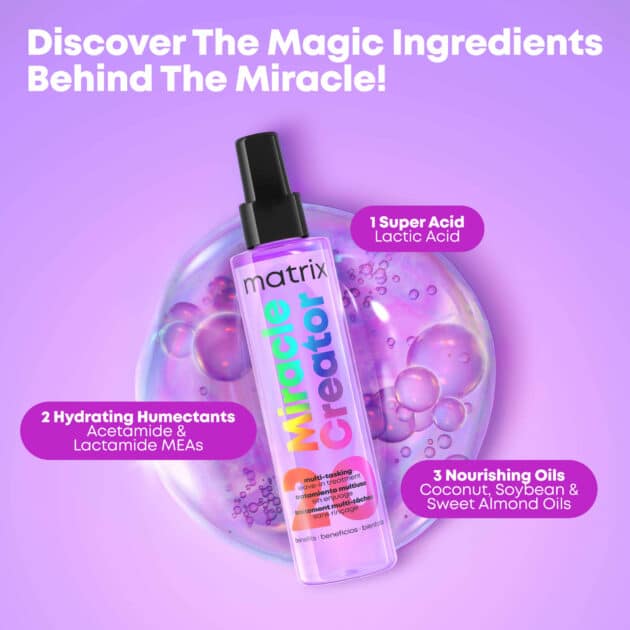 Matrix Miracle Creator Multi-Tasking Leave-In Hair Treatment for All Hair Types - 190ml - Image 6