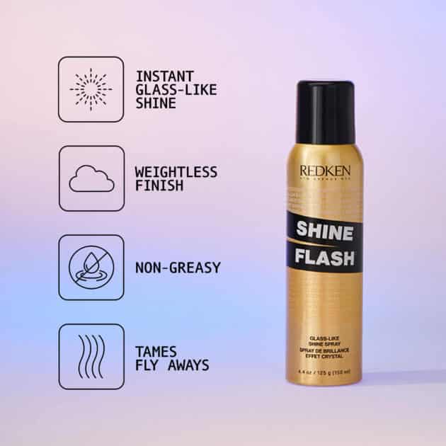 Redken Shine Flash – Instant Anti-Frizz, Glass-Like Shine Hairspray - 150ml - Image 4