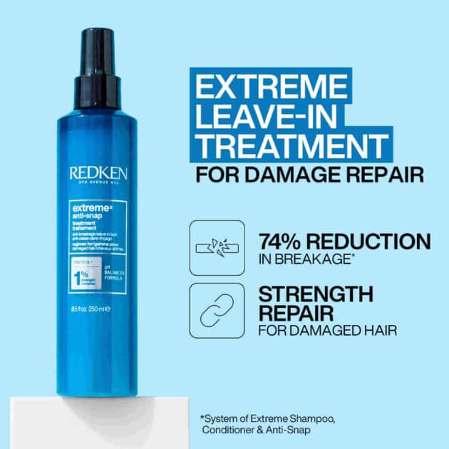 Redken Extreme Anti-Snap Anti-Breakage Multi-Benefit Leave-In Hair Treatment for Weak & Damaged Hair - 250ml - Image 2