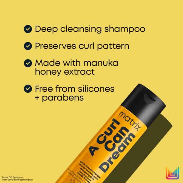Matrix A Curl Can Dream Shampoo – Cleansing Shampoo for Curly & Coily Hair - 300ml - Image 3