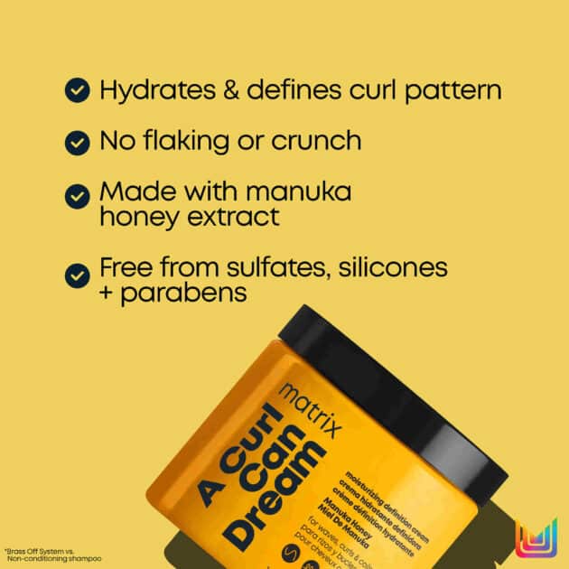 Matrix A Curl Can Dream Moisturising Leave-In Hair Cream for Curly & Coily Hair - 500ml - Image 2