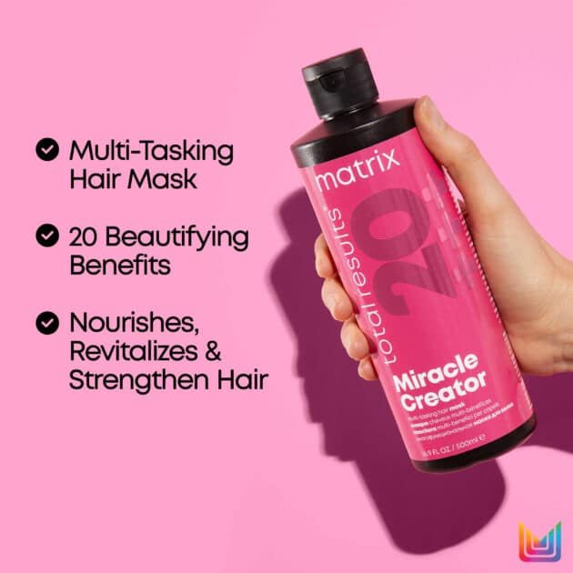 Matrix Miracle Creator Multi-Tasking Hair Mask - Nourishes, Strengthens & Revitalises Damaged Hair - 500ml - Image 5