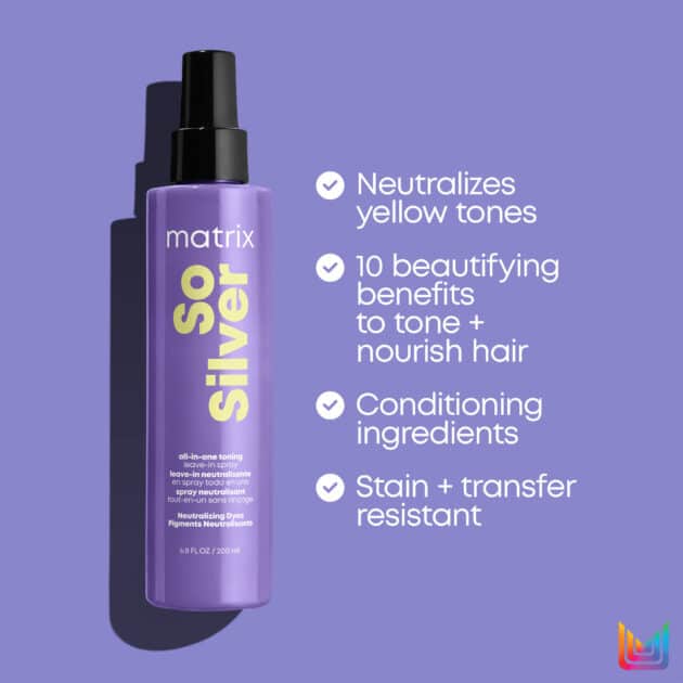 Matrix So Silver Leave-In Toning Spray for Blonde & Silver Hair - 200ml - Image 7