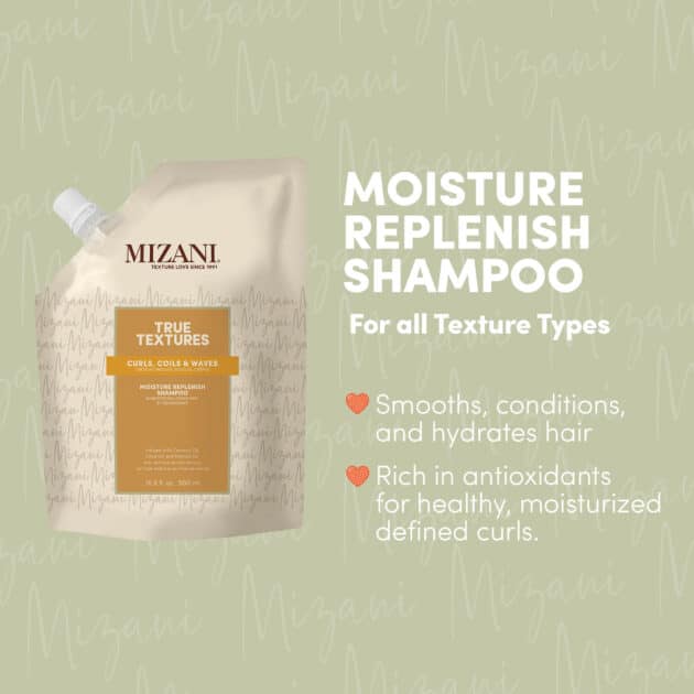 Mizani True Textures Moisture Replenish Hydrating Shampoo for Curly Hair -500ml - Image 2
