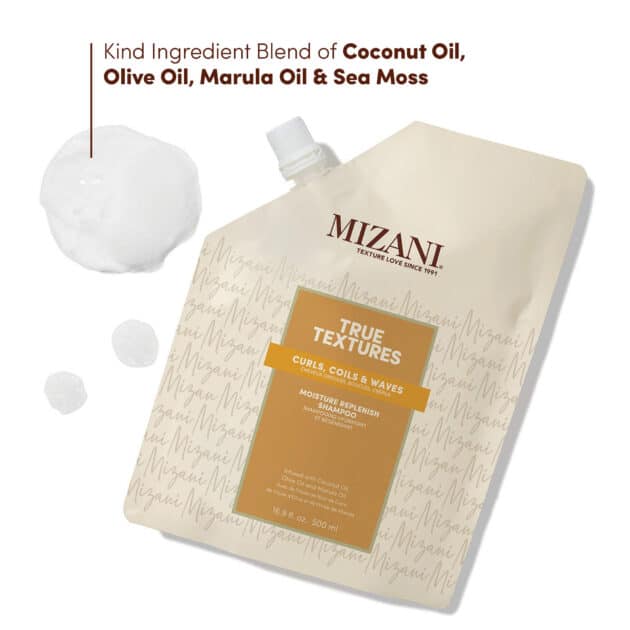 Mizani True Textures Moisture Replenish Hydrating Shampoo for Curly Hair -500ml - Image 6