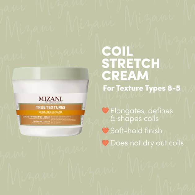 Mizani True Textures Coil Stretch Hydrating Hair Cream for Soft-Hold Finish - 250ml - Image 6