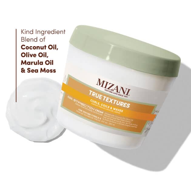 Mizani True Textures Coil Stretch Hydrating Hair Cream for Soft-Hold Finish - 250ml - Image 5