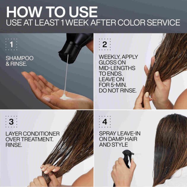 Redken Acidic Color Gloss Activated Glass Gloss Treatment for Shine on Colour-Treated Hair - 237ml - Image 5